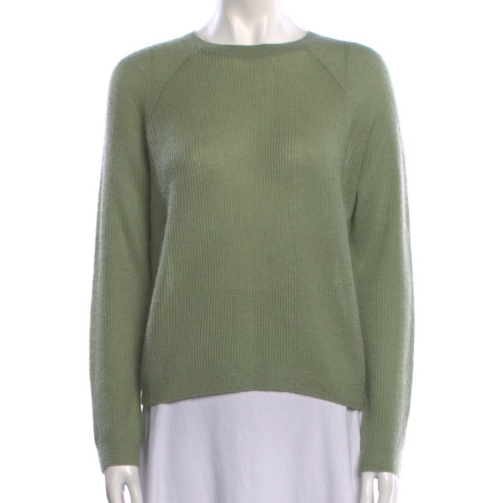 Vince Bateau Neckline Mohair Wool Sweater | Sage Green | Size S